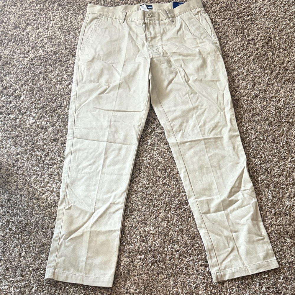 Basic Editions Men's Light Khaki Chinos